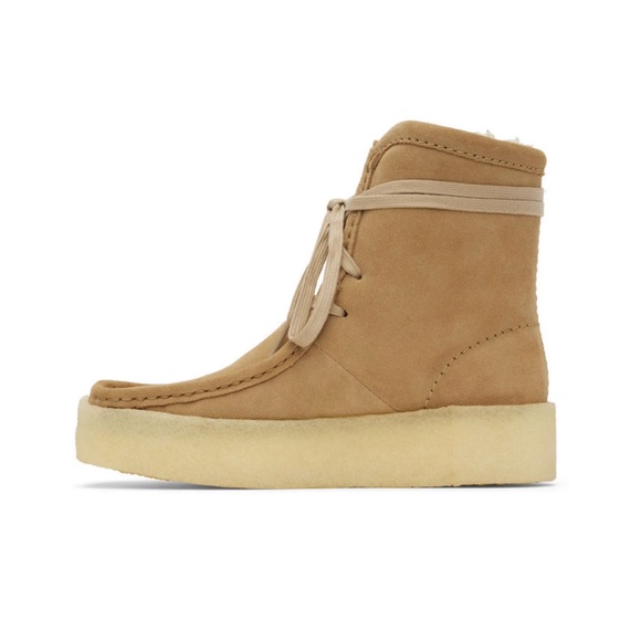 CLARKS - WALLABEECUP HI. Light tan suede. NWT. US: 7 1/2 M. EU: 38 - Picture 6 of 8